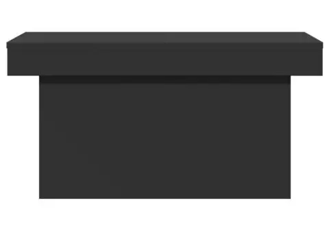 Măsuță de cafea, negru, 80x55x40 cm, lemn prelucrat - 5/5