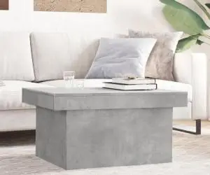 vidaXL Măsuță de cafea, gri beton, 80x55x40 cm, lemn compozit