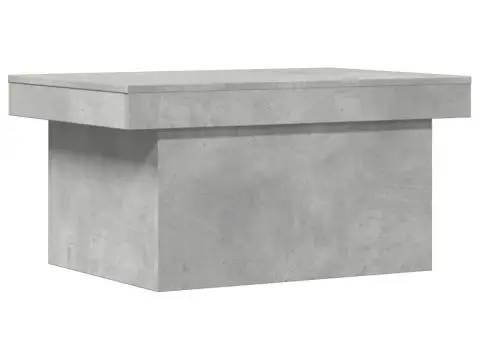 Măsuță de cafea, gri beton, 80x55x40 cm, lemn compozit - 2/5