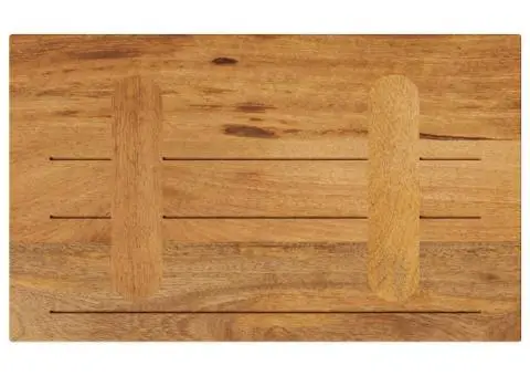 Blat masă 40x30x2,5 cm lemn masiv dreptunghiular de mango - 5/5