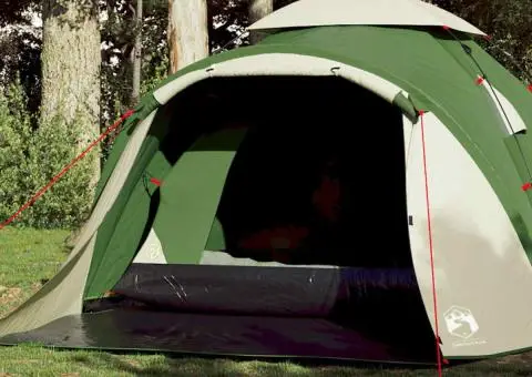 Cort de camping cupolă 3 persoane, setare rapidă, verde - 1/5