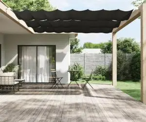 vidaXL Copertină verticală, antracit, 140x420 cm, țesătură Oxford