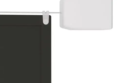Copertină verticală, antracit, 140x420 cm, țesătură Oxford - 4/5