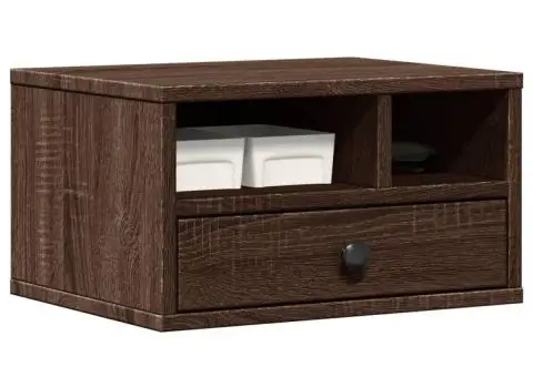 Suport imprimantă, maro, 40x32x22,5cm, lemn prelucrat - 4/5