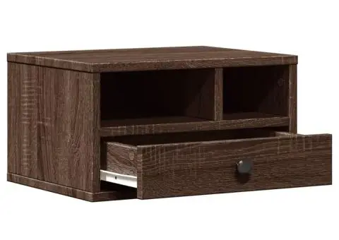 Suport imprimantă, maro, 40x32x22,5cm, lemn prelucrat - 5/5