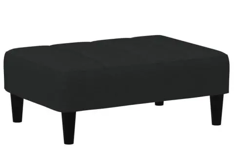 Taburet, negru, 77x55x31 cm, catifea - 2/5