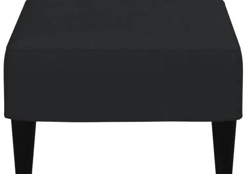 Taburet, negru, 77x55x31 cm, catifea - 5/5