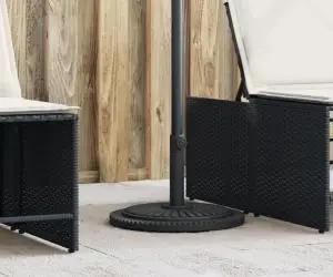vidaXL Suport umbrelă pentru stâlpi Ø38 / 48 mm, 12 kg, rotund