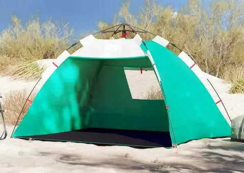 Cort camping 2 persoane verde marin impermeabil setare rapidă - 1/5