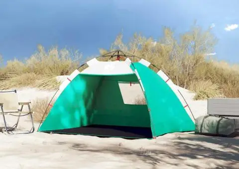 Cort camping 2 persoane verde marin impermeabil setare rapidă - 3/5