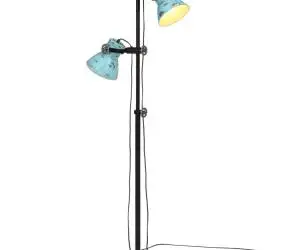 vidaXL Lampă de podea, 25 W, albastru uzat, 25x25x90/140 cm, E27