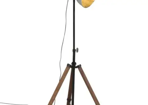 Lampă de podea 25 W, argintiu vintage, 75x75x90-150 cm, E27 - 1/5