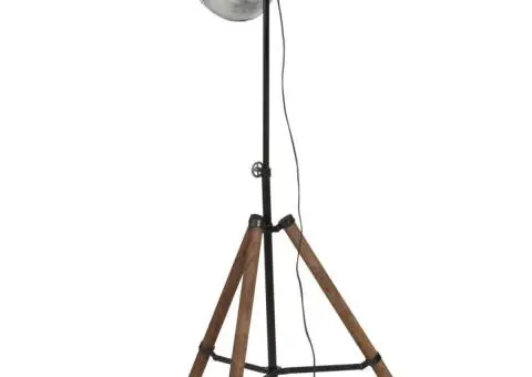 Lampă de podea 25 W, argintiu vintage, 75x75x90-150 cm, E27 - 5/5