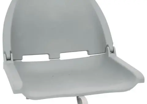 Set cu scaun pliabil pentru barcă, 2 piese, gri - 2/5