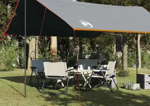 Prelată de camping, portocaliu, 460x305x210 cm, impermeabilă - 1/5