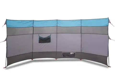 Paravan de camping, albastru, 366x152x152 cm, impermeabil - 2/5