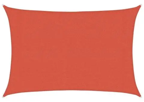 Pânză parasolar, cărămiziu, 3x5 m, 160 g/m² , HDPE - 2/5