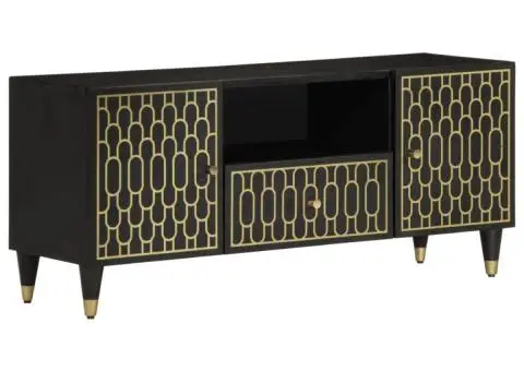 Comodă TV, 105x33x46 cm, lemn masiv de mango - 1/5