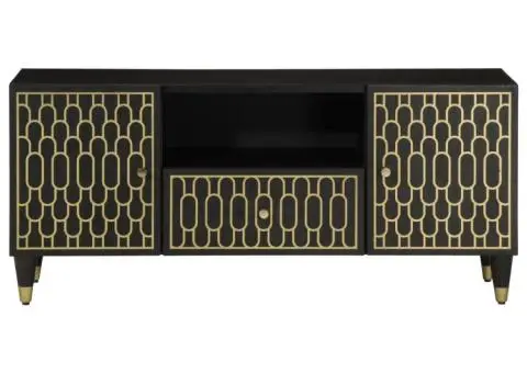 Comodă TV, 105x33x46 cm, lemn masiv de mango - 3/5