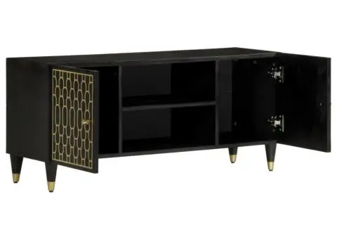 Comodă TV, 105x33x46 cm, lemn masiv de mango - 2/5