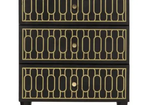 Noptieră, 50x33x60 cm, lemn masiv de mango - 3/5