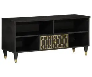 vidaXL Comodă TV, 100x33x46 cm, lemn masiv de mango
