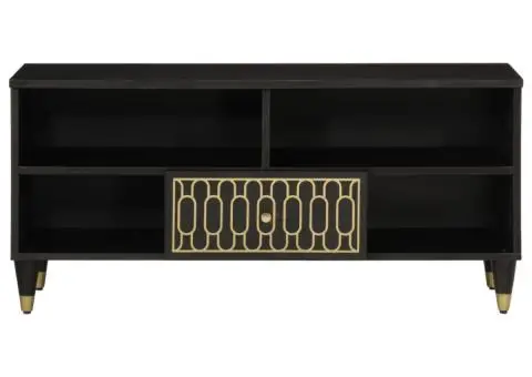 Comodă TV, 100x33x46 cm, lemn masiv de mango - 3/5