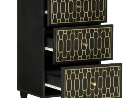 Dulap lateral, 40x33x75 cm, lemn masiv de mango - 2/5