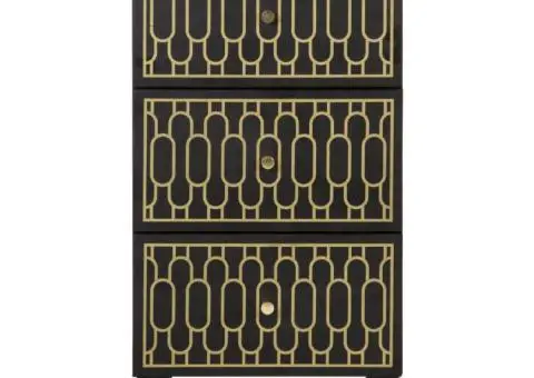 Dulap lateral, 40x33x75 cm, lemn masiv de mango - 3/5