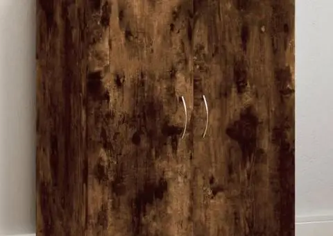 Fișet, stejar fumuriu, 60x32x77,5 cm, lemn prelucrat - 1/5