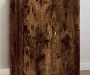 vidaXL Fișet, stejar fumuriu, 60x32x77,5 cm, lemn prelucrat