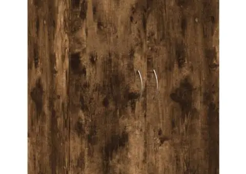 Fișet, stejar fumuriu, 60x32x77,5 cm, lemn prelucrat - 2/5