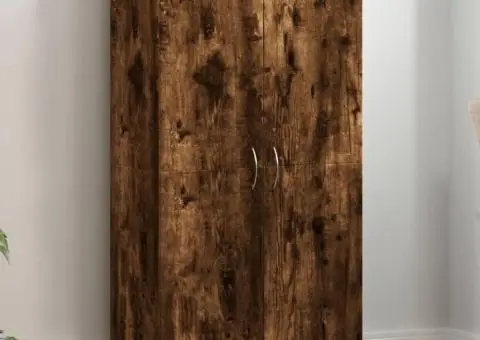 Fișet, stejar fumuriu, 60x32x115 cm, lemn prelucrat - 1/5