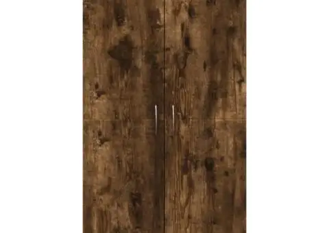 Fișet, stejar fumuriu, 60x32x115 cm, lemn prelucrat - 4/5