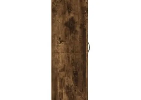 Fișet, stejar fumuriu, 60x32x115 cm, lemn prelucrat - 5/5