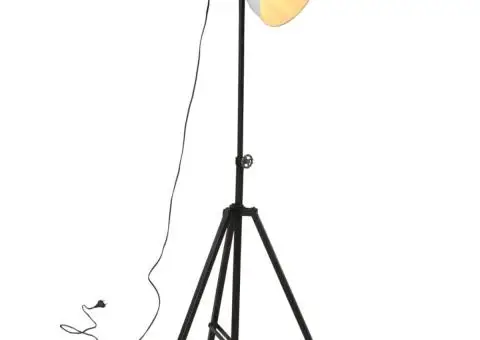 Lampă de podea, alb, 61x61x90/150, 25 W, E27 - 1/5