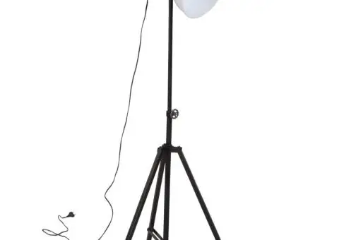 Lampă de podea, alb, 61x61x90/150, 25 W, E27 - 2/5