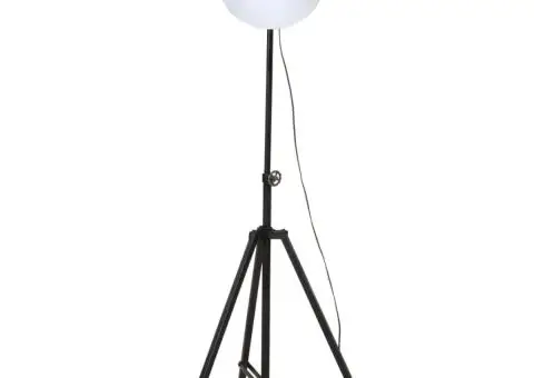 Lampă de podea, alb, 61x61x90/150, 25 W, E27 - 3/5