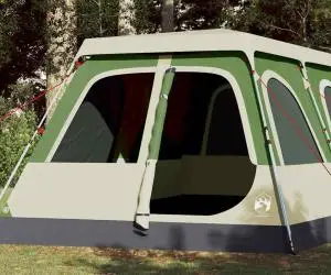 vidaXL Cort de familie cupolă, 10 persoane, setare rapidă, verde