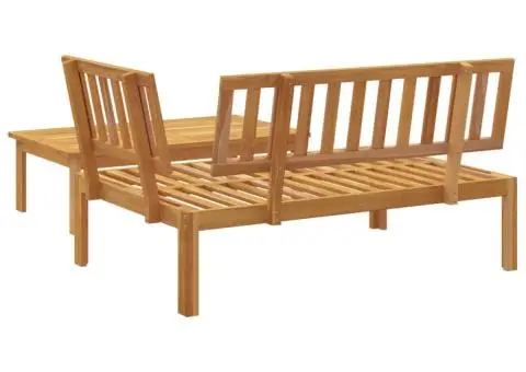 Set canapea din paleți de grădină, 2 piese, lemn masiv acacia - 5/5