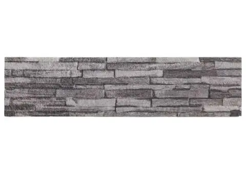 Panouri de perete 3D, 14 buc., antracit, 100x25 cm, EPS - 2/5