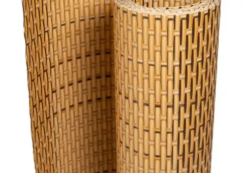 Paravan pentru balcon 10 buc. maro deschis 255x19 cm poliratan - 2/5