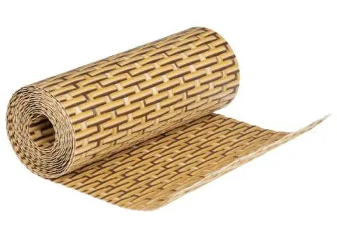 Paravan pentru balcon 10 buc. maro deschis 255x19 cm poliratan - 5/5