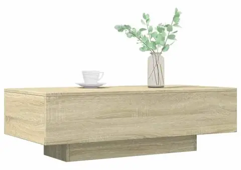 Măsuță de cafea, stejar sonoma, 100x49,5x31 cm, lemn prelucrat - 3/5