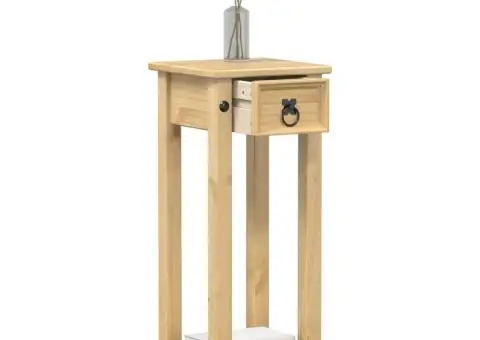 Suport pentru plante „Corona”, 30x30x73 cm, lemn masiv de pin - 1/5