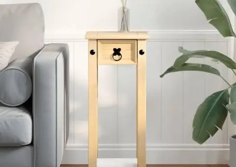 Suport pentru plante „Corona”, 30x30x73 cm, lemn masiv de pin - 3/5