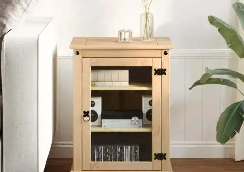 Dulap Hifi „Corona”, 60x50x82 cm, lemn masiv de pin - 3/5