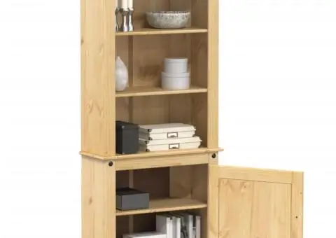 Dulap înalt „Corona”, 74x38x170 cm, lemn masiv de pin - 1/5