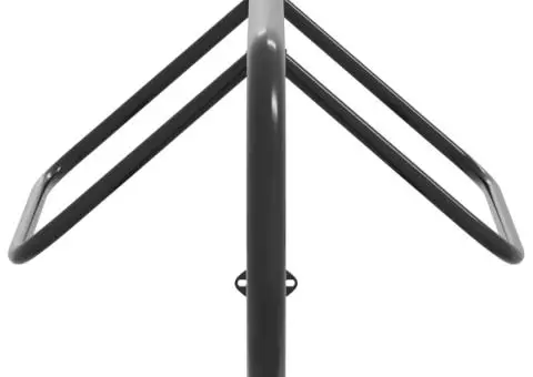 Suport pentru șa, montat pe perete, negru, fier - 4/5