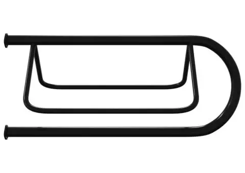 Suport pentru șa, montat pe perete, negru, fier - 5/5